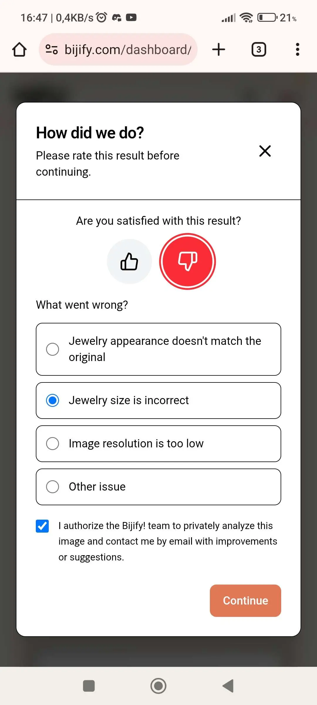 Feedback voting system